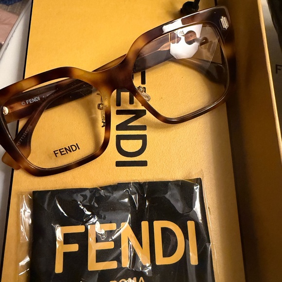 Fendi Accessories - Fendi Roma Tortoise Eye Glasses